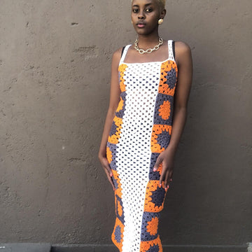 Honeycomb Granny Square Dress