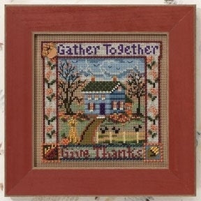 Mill Hill Gather Together Cross Stitch Kit - 5in x 5in