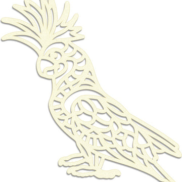 Artdeco Creations Sunburnt Country Laser Cut Coasterboard - Cockatoo 2.1"X2.7"