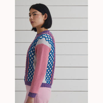 Elena Sweater & Tank Top - Knitting Pattern for Women in Debbie Bliss Railto DK