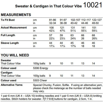 Sweater & Cardigan in Stylecraft That Colour Vibe - 10021 - Downloadable PDF