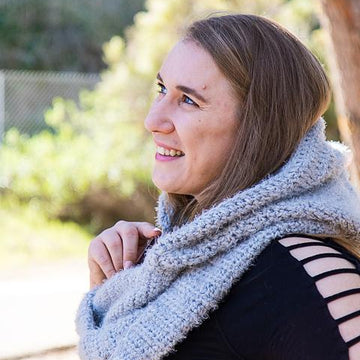 Hooded Infinity Scarf with Pockets
