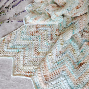 Agate Beach Chevron Blanket