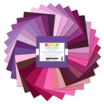 Robert Kaufman Kona Cotton Charm Pack - Acai