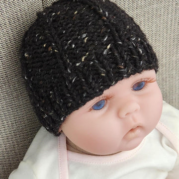 Kelsey – baby’s 5x1 rib beanie