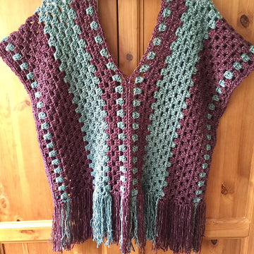 Misty Morning Poncho Top