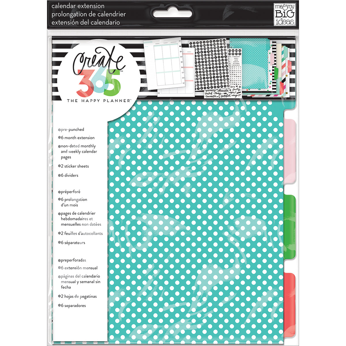 The Happy Planner 6-Month Undated Medium Planner Extension Pack - Sunshine Month
