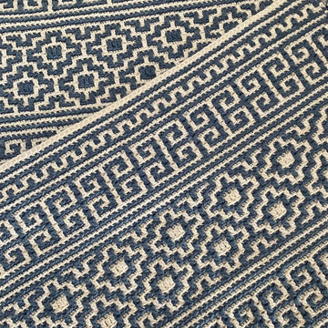 Calypso Mosaic Crochet placemat / runner