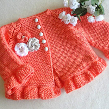 Baby Dress Baby Cardigan 0 - 12 months Baby Set by Elena Mitchell