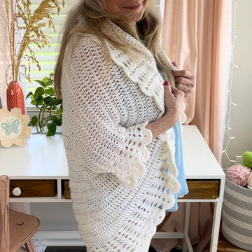 Shell Edged Jacket Crochet Pattern