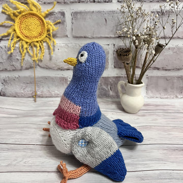 Knitting Pattern – Stuffed Dove Bird Toy