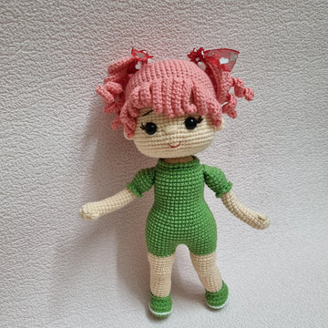 Crochet doll pattern, Amigurumi doll, Wendy doll