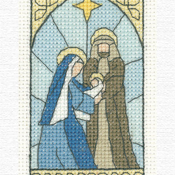 Heritage Nativity Scene Christmas Card Cross Stitch Kit - 10cm x 15cm