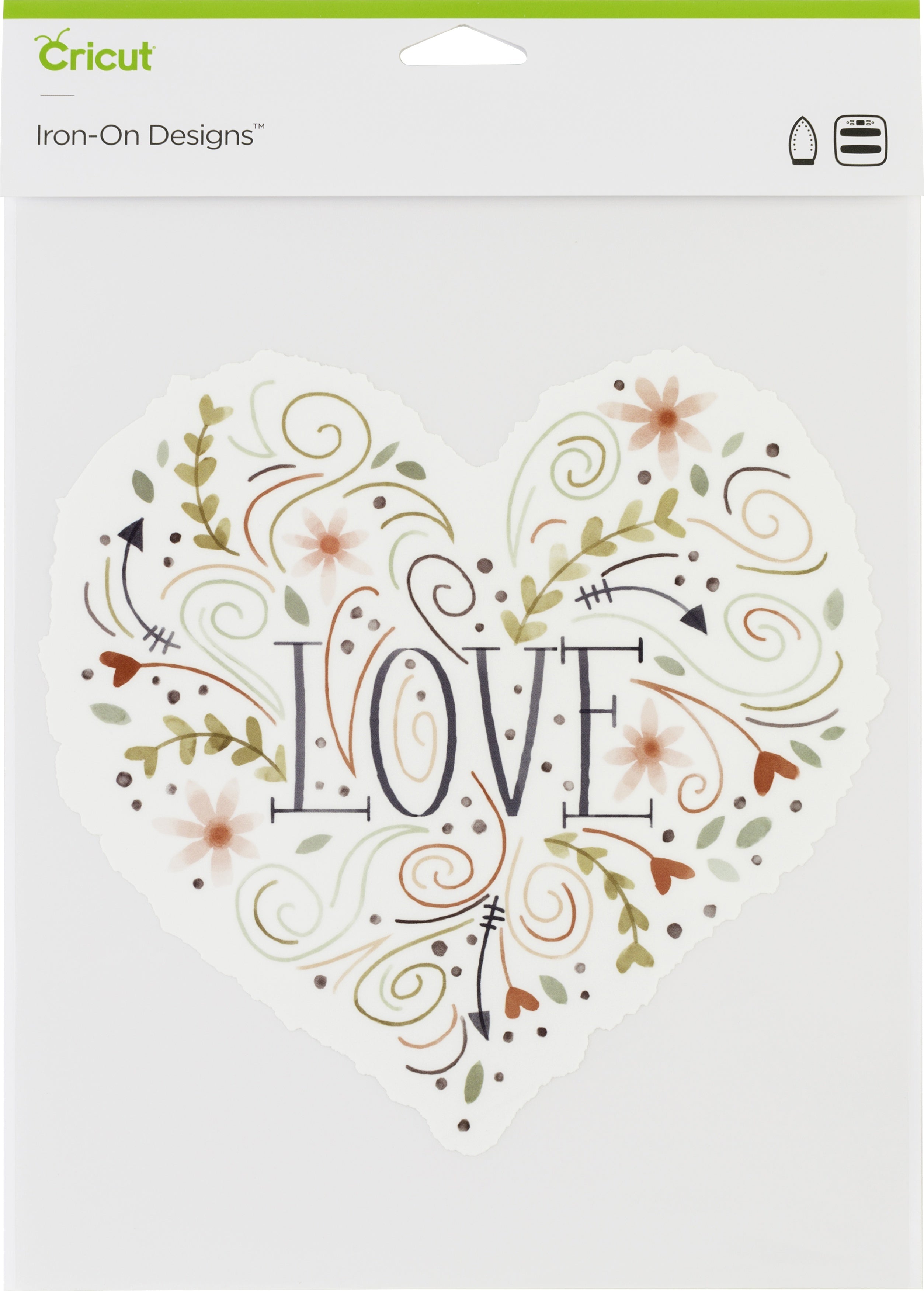 Cricut Iron On Designs 8.5"X12" - Love Heart-Large