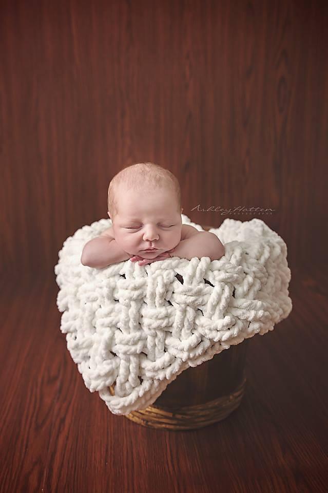 Diagonal Weave Blanket