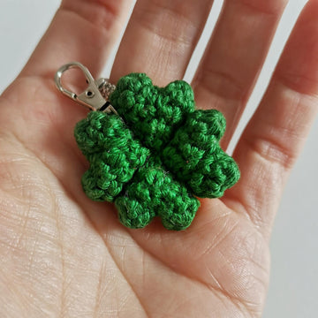 Four Leaf Clover Lucky Shamrock Keychain