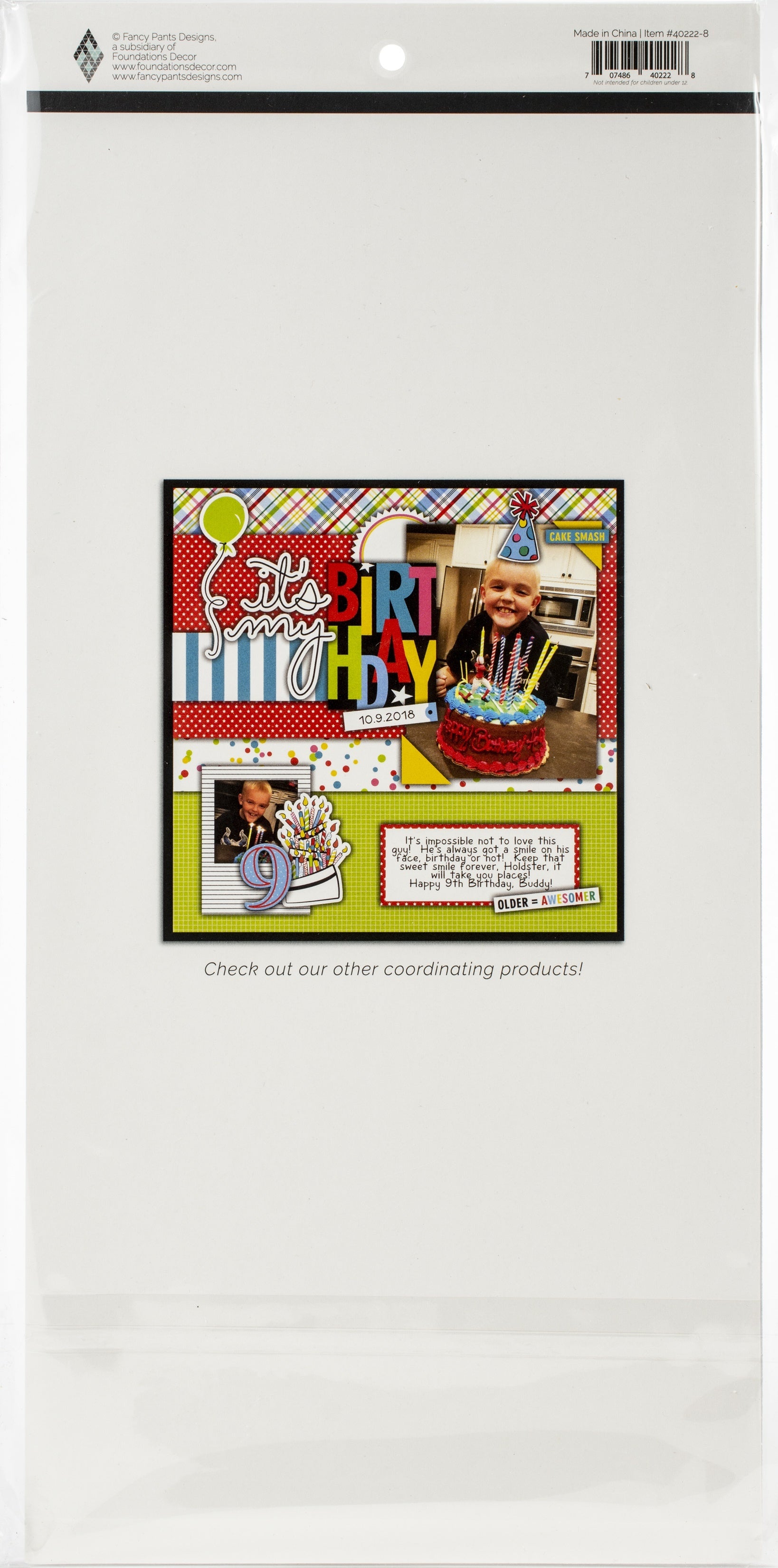 Foundations Decor Cake Smash Chipboard - 625709