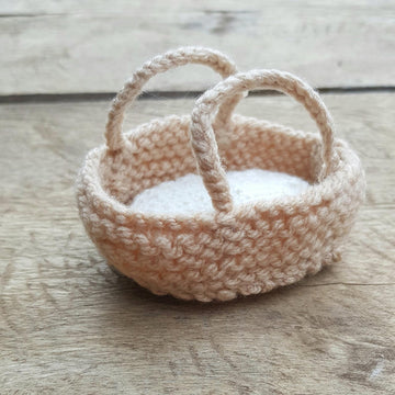 Knitted Basket of Mini Eggs