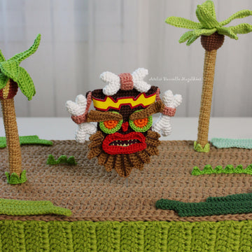 Uka Uka – PDF Amigurumi Crochet Pattern (from Crash Bandicoot)