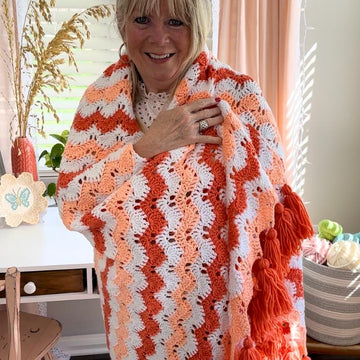 Malibu Ripple Afghan Crochet Pattern