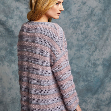 Taro Cardigan in Rowan Creative Linen, Fine Lace & Kidsilk Haze  - ZB298-00003-DE - Downloadable PDF
