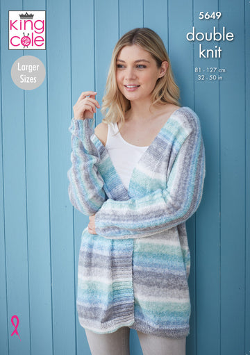 Cardigans in King Cole Bramble DK - 5649 - Leaflet
