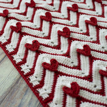 Heartbeat Chevron Afghan