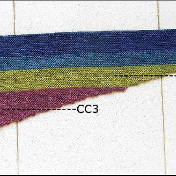 Color-Blocked-and-Seamed Scarf