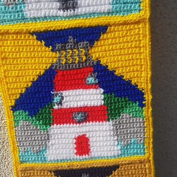 Lighthouse crochet tapestry charts
