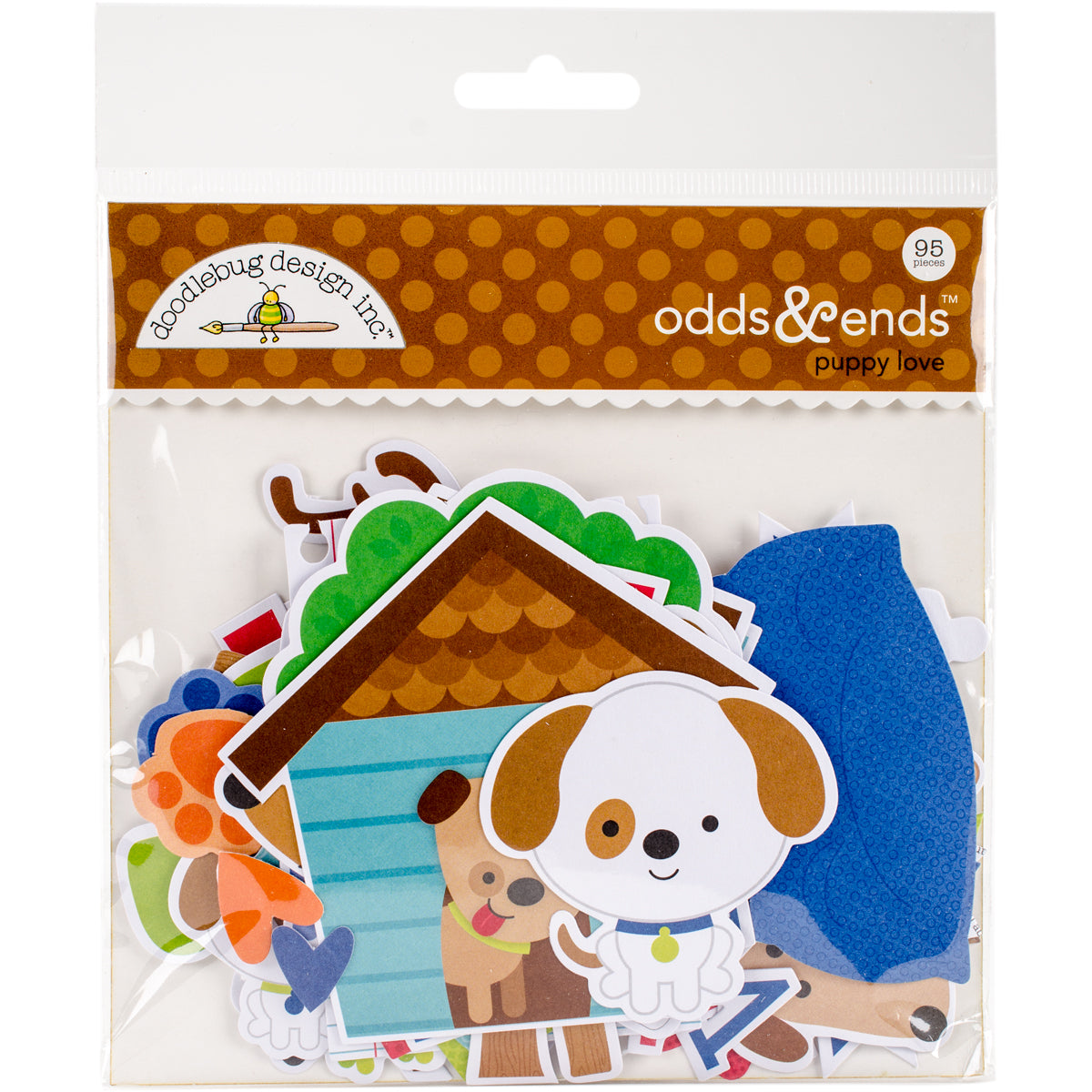 Doodlebug Odds & Ends Die-Cuts 95/Pkg - Puppy Love