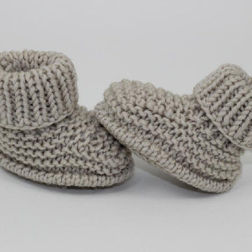 Baby Simple Rib Cuff Booties