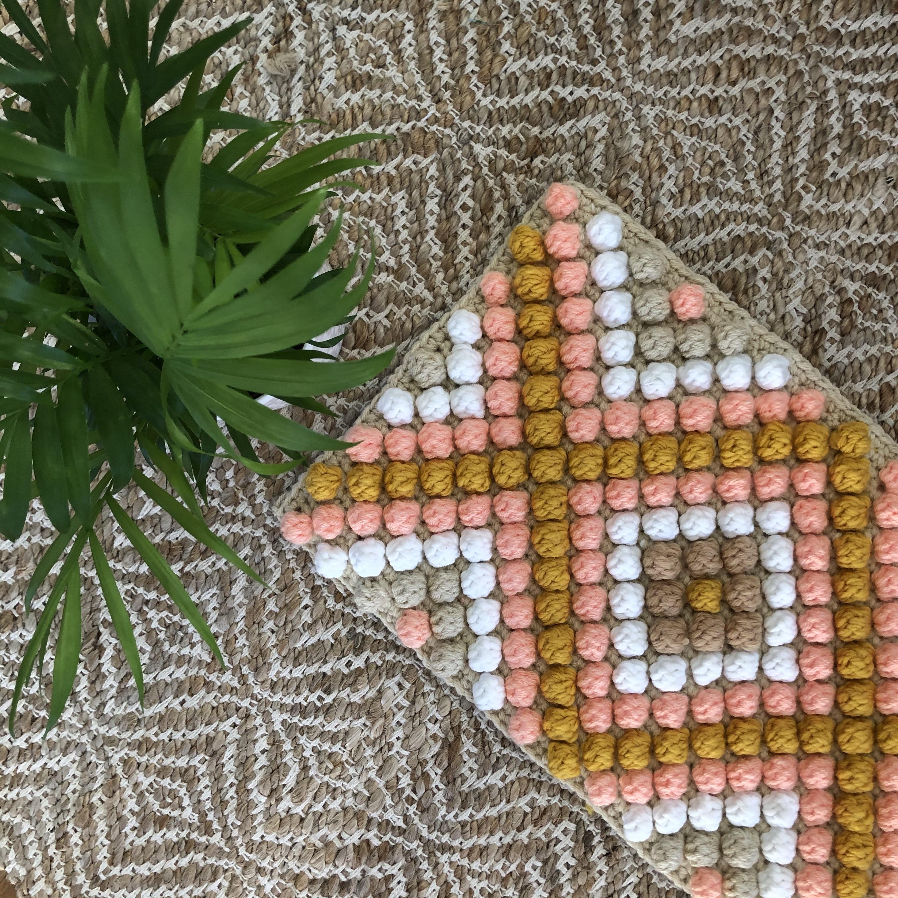 Saffron Diamonds Cushion