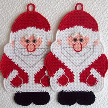039 Santa Claus, Father Christmas, Father Frost Decor or Potholder Ravelry