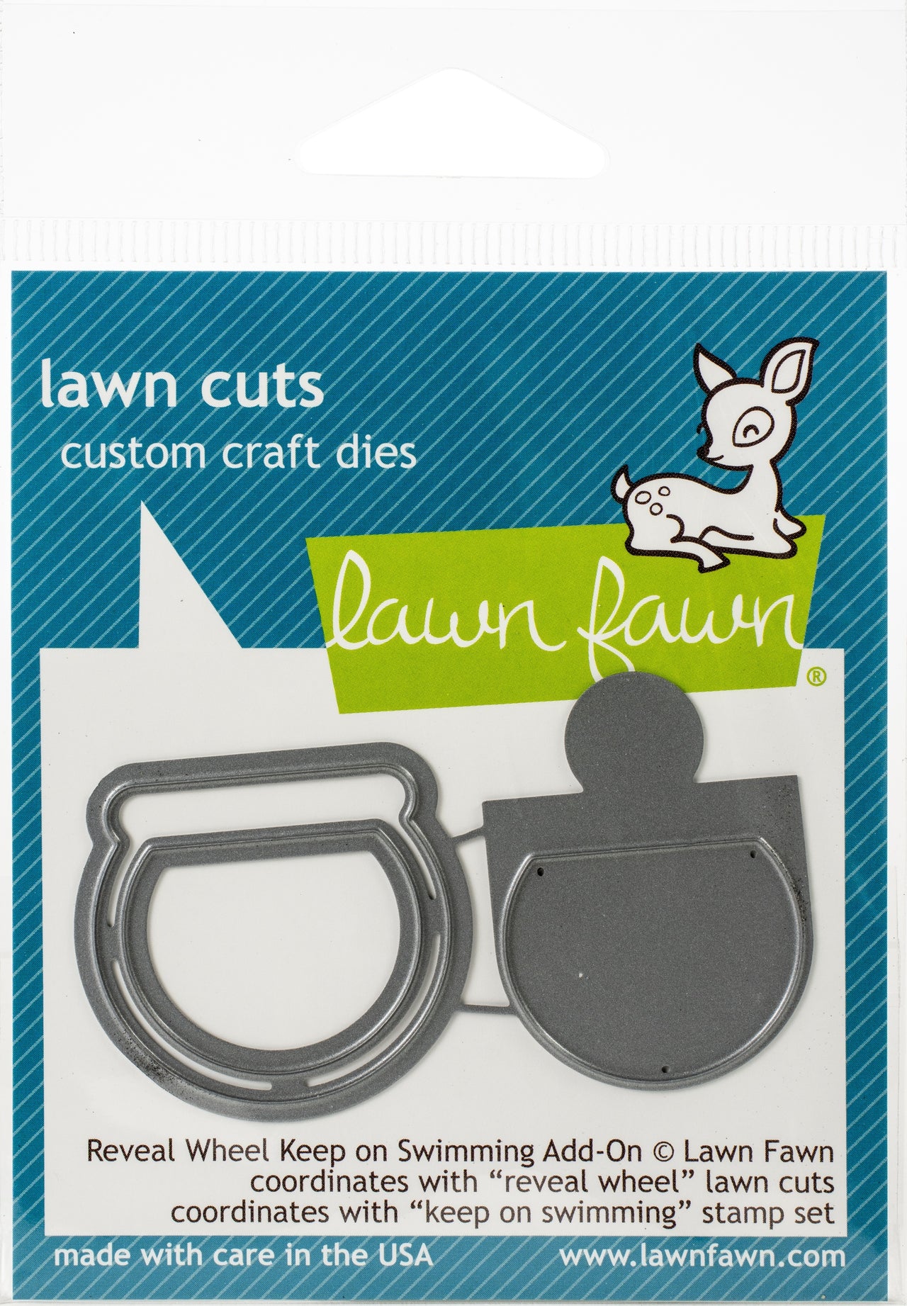 Lawn Fawn Lawn Cuts Custom Craft Die - Reveal Wheel: Keep On Swimming Add-On