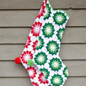 Wintermint Hexagon Stocking