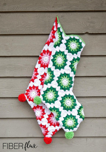 Wintermint Hexagon Stocking