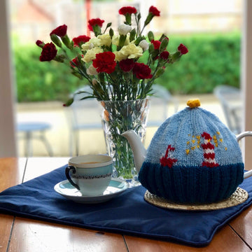 Lighthouse Tea Cosy in Patons Fab DK