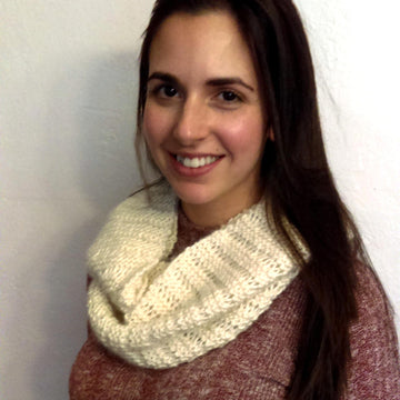 Marshmallow Infinity Scarf