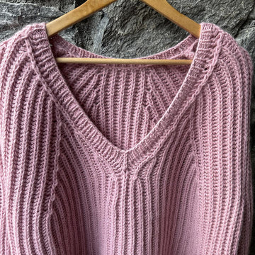 Matilda V-neck brioche sweater