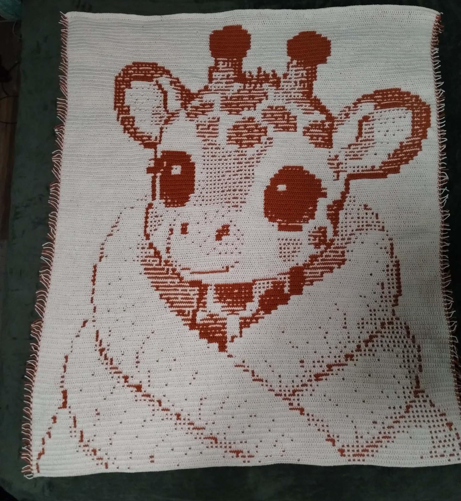 Mosaic "BABY GIRAFFE" for baby bed