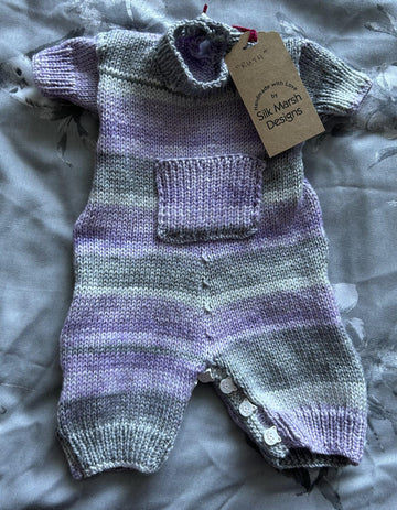 Ruth Baby Romper Knitting Pattern Newborn-18 months approx