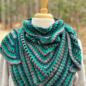 Syncopated Stripes Shawl