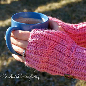 "Knit-Look" Fingerless Gloves