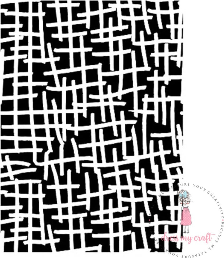 Dress My Craft Stencil A4 - Broken Edges