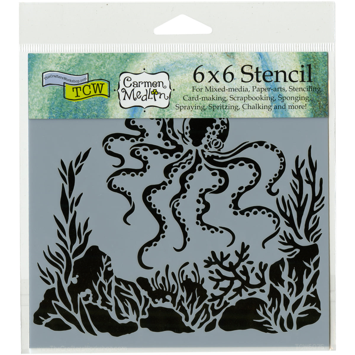The Crafter's Workshop Crafter's Workshop Template 6"X6" - Octopus
