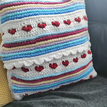 Rainbow Sweetheart Cushion