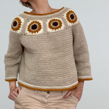 Sunflower Granny Sweater