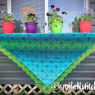 A Solitude of Flowers Shawl