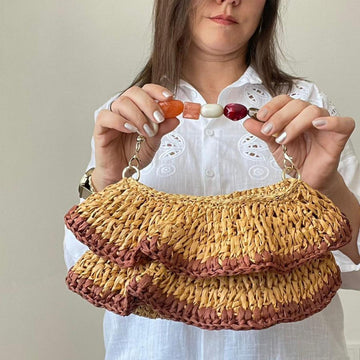 Raffia Toss Bag