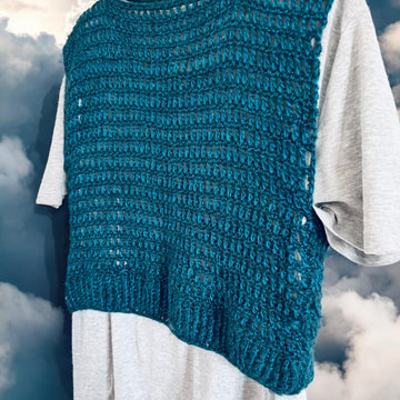Metallic Crochet Crop Top